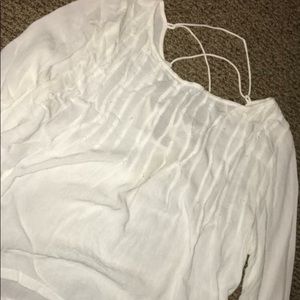 women’s flowy blouse shirt with lace up back